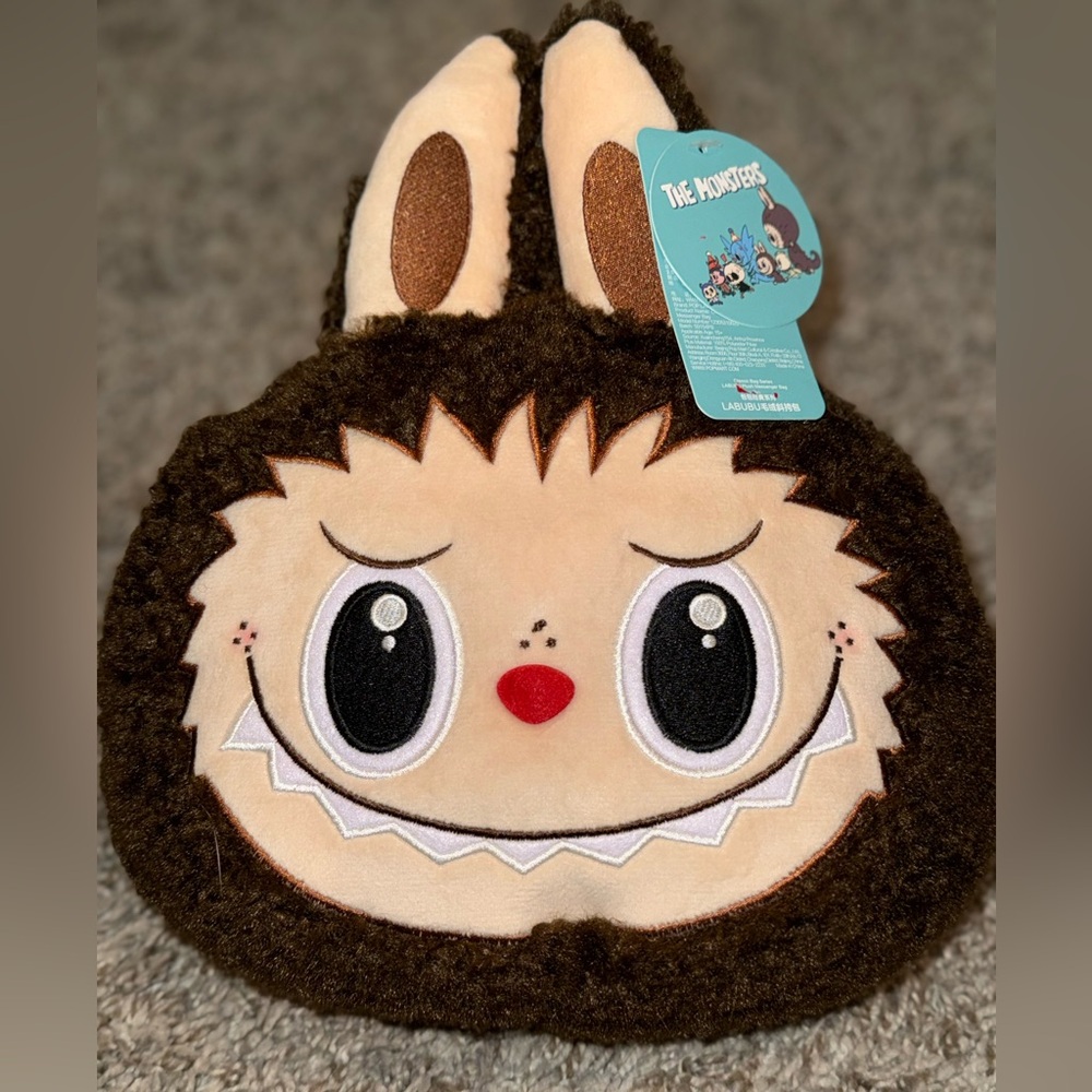B POP MART LABUBU “The Monsters” Plush Messenger Bag